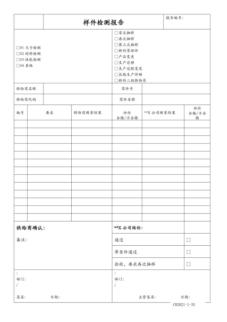 PPAP全套表单 doc下载 19页 公司经营 果子办公